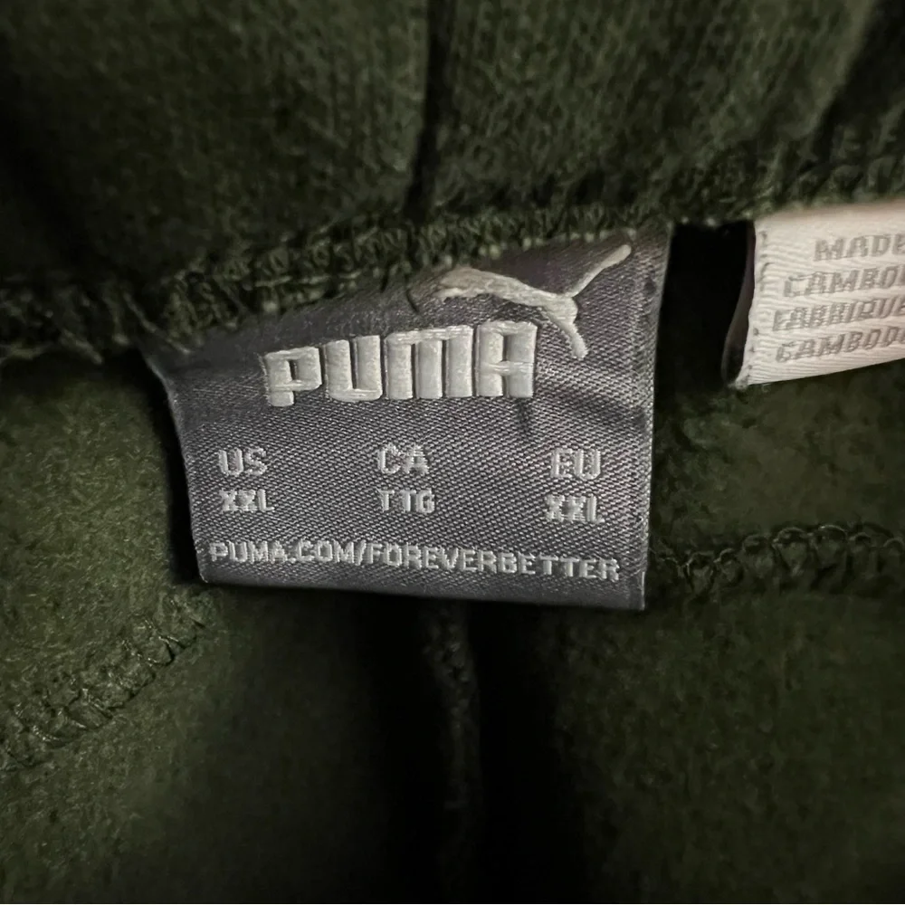 PUMA Men's Fleece Jogger Pants Forest Green Size XXL - Picture 6 of 9